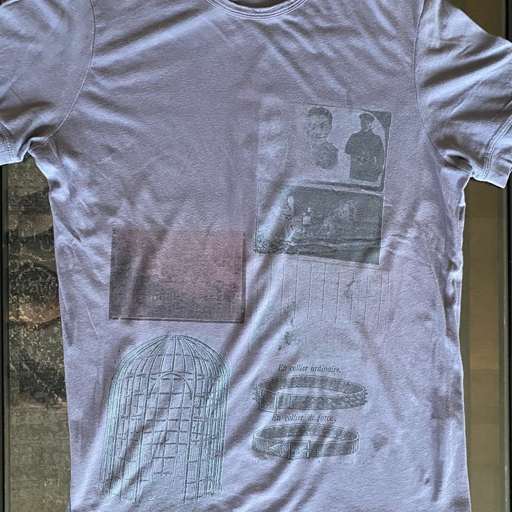 Diesel Black Gold Graphic T-Shirt Gray Large Slim Fit